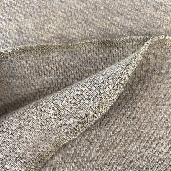 Vintage GAP XS SOFT Cotton Mesh Knit Thermal Long Sleeve Brown Pullover LIKE NEW - Picture 5 of 8